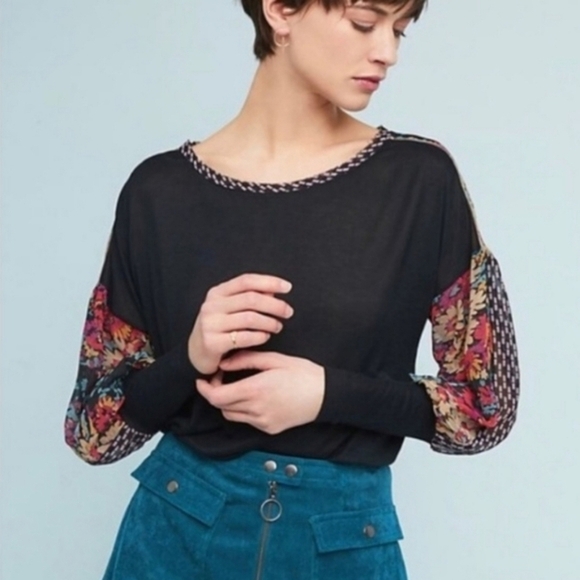 Anthropologie Tiny Raye Floral Boho Top - Picture 1 of 10